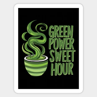 Green Power Sweet Hour Matcha Tea Gift Magnet